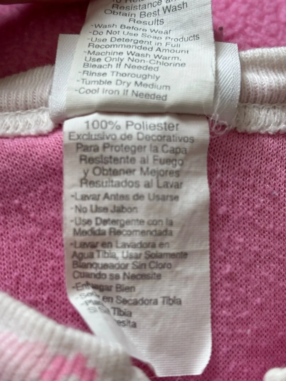 Carter's Vintage Pink‎ Fleece Pajamas